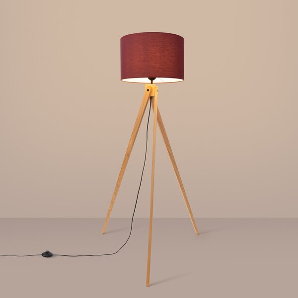 Podna lampa NATT tamno crvena