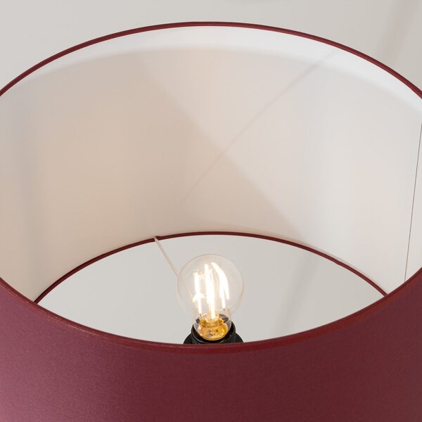 Podna lampa NATT tamno crvena