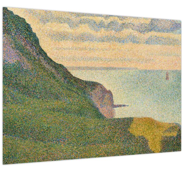 Slika - Georges Seurat, Seascape at Port-en-Bessin, Normandy, reprodukcije (70x50 cm)