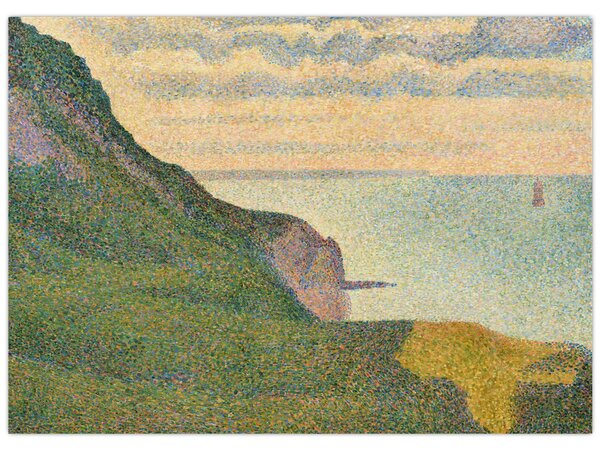 Slika - Georges Seurat, Seascape at Port-en-Bessin, Normandy, reprodukcije (70x50 cm)