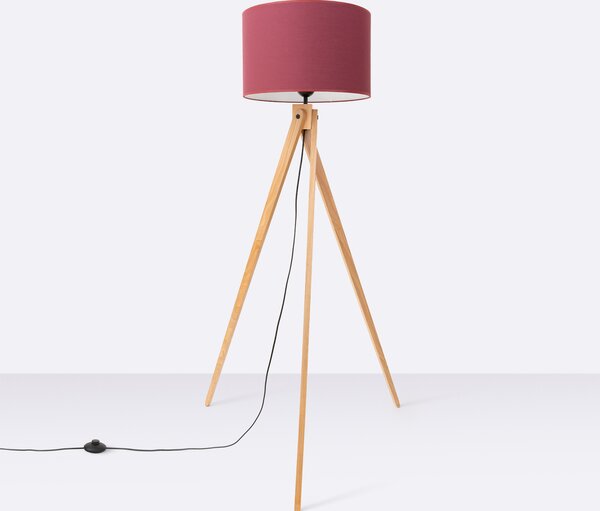 Podna lampa NATT tamno crvena