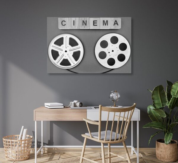 Slika filmska traka u crno-bijelom dizajnu