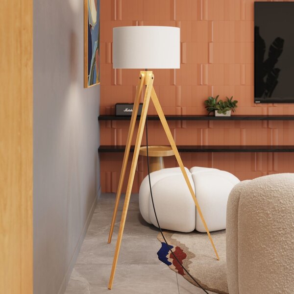 Podna lampa NATT bijela
