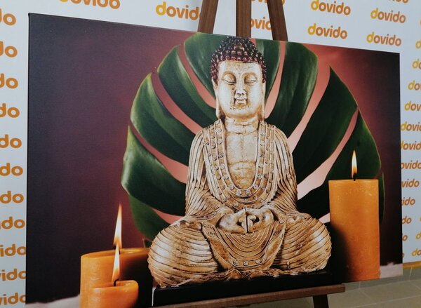 Slika Buddha s opuštajućom mrtvom prirodom