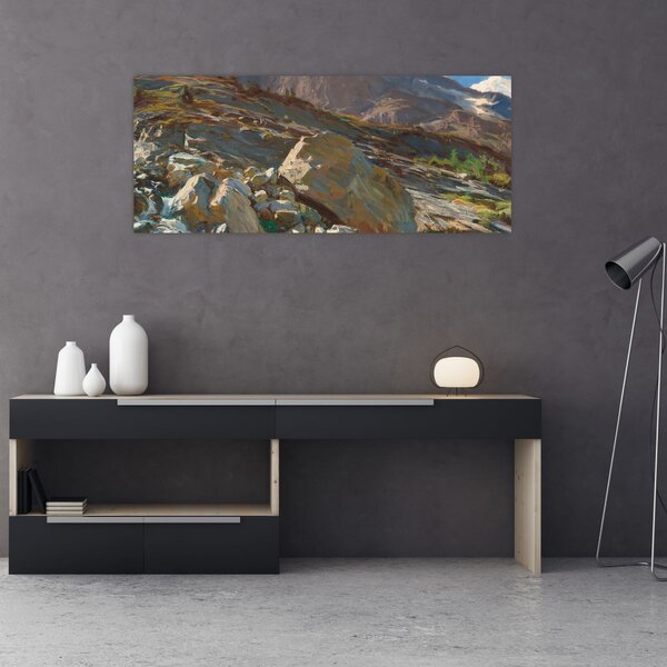 Slika - John Singer Sargent, Simplon Pass, reprodukcije (120x50 cm)