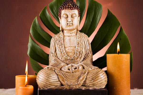 Slika Buddha s opuštajućom mrtvom prirodom
