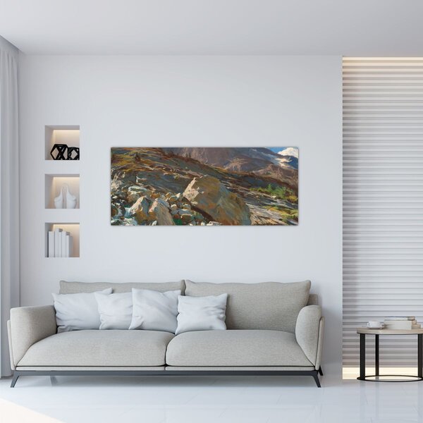 Slika - John Singer Sargent, Simplon Pass, reprodukcije (120x50 cm)