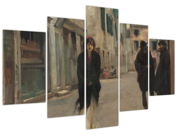 Slika - John Singer Sargent, Street in Venice, reprodukcije (150x105 cm)