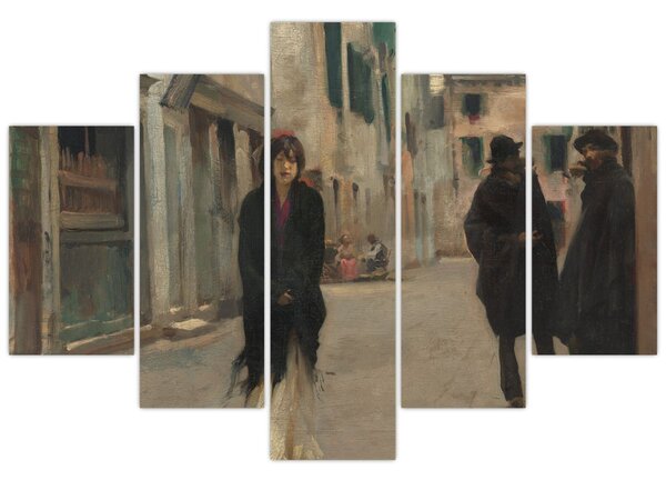 Slika - John Singer Sargent, Street in Venice, reprodukcije (150x105 cm)
