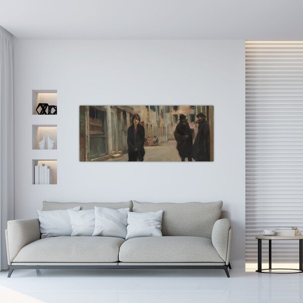 Slika - John Singer Sargent, Street in Venice, reprodukcije (120x50 cm)