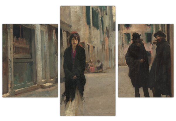 Slika - John Singer Sargent, Street in Venice, reprodukcije (90x60 cm)