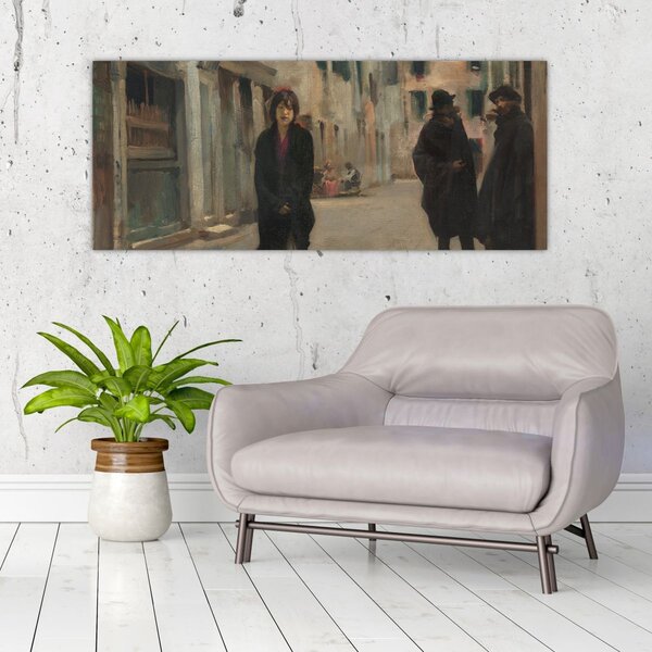 Slika - John Singer Sargent, Street in Venice, reprodukcije (120x50 cm)