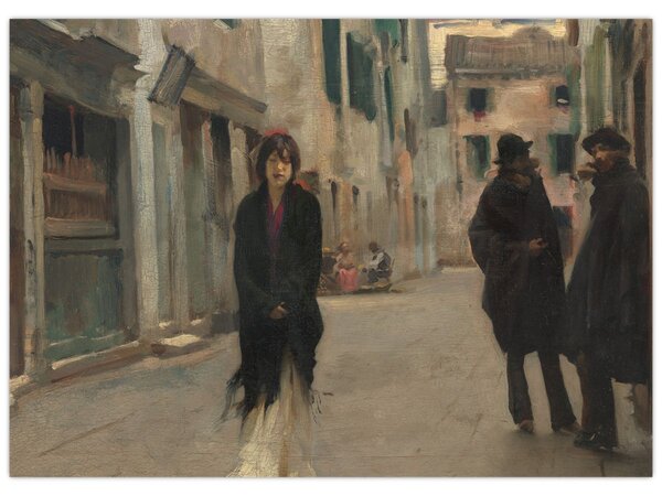 Slika - John Singer Sargent, Street in Venice, reprodukcije (70x50 cm)