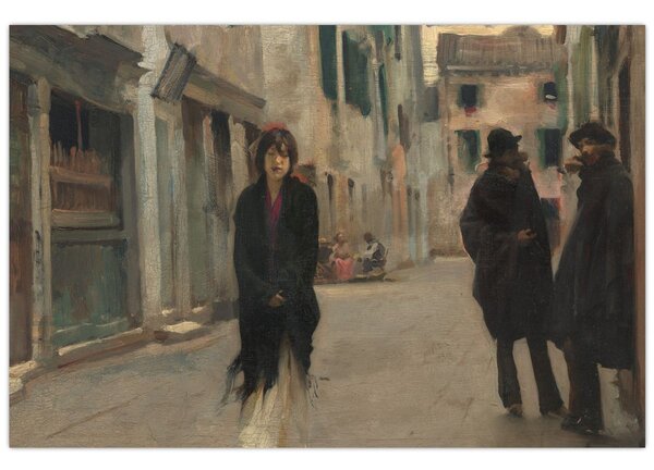 Slika - John Singer Sargent, Street in Venice, reprodukcije (90x60 cm)