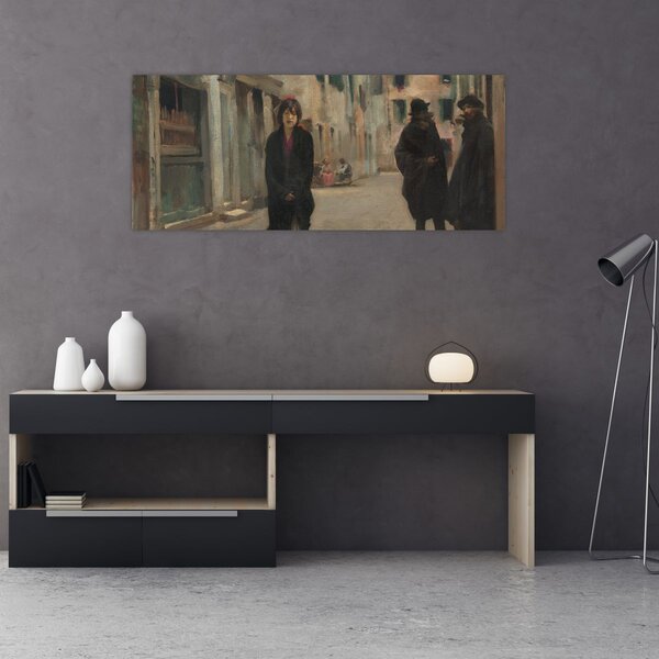 Slika - John Singer Sargent, Street in Venice, reprodukcije (120x50 cm)