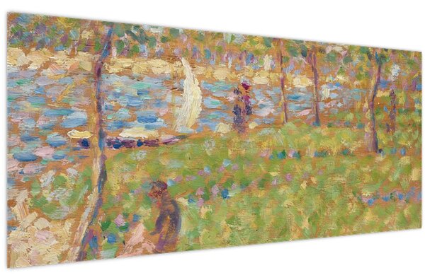 Slika - Georges Seurat, Study for "La Grande Jatte", reprodukcije (120x50 cm)