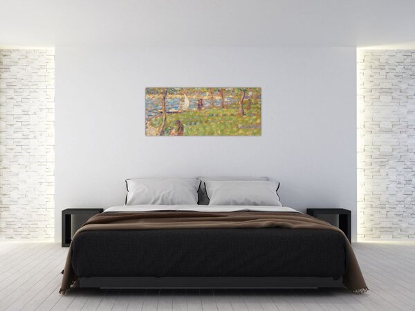 Slika - Georges Seurat, Study for "La Grande Jatte", reprodukcije (120x50 cm)