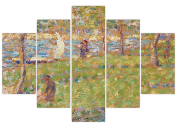 Slika - Georges Seurat, Study for "La Grande Jatte", reprodukcije (150x105 cm)