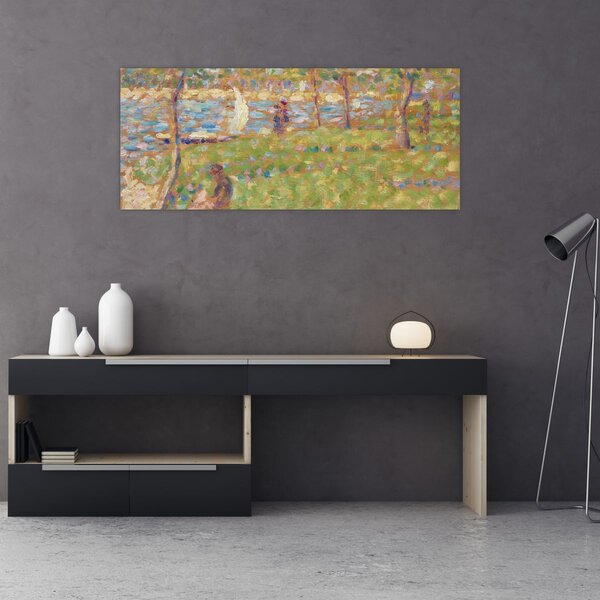 Slika - Georges Seurat, Study for "La Grande Jatte", reprodukcije (120x50 cm)