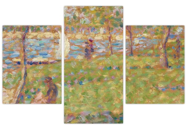 Slika - Georges Seurat, Study for "La Grande Jatte", reprodukcije (90x60 cm)