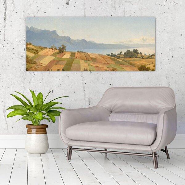 Slika - Alexandre Calame, Swiss Landscape, reprodukcije (120x50 cm)