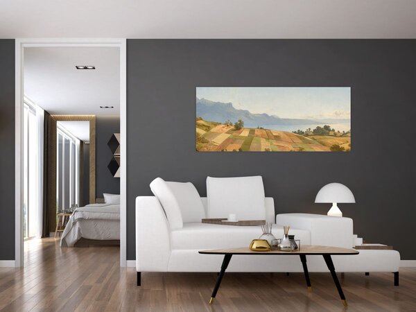 Slika - Alexandre Calame, Swiss Landscape, reprodukcije (120x50 cm)