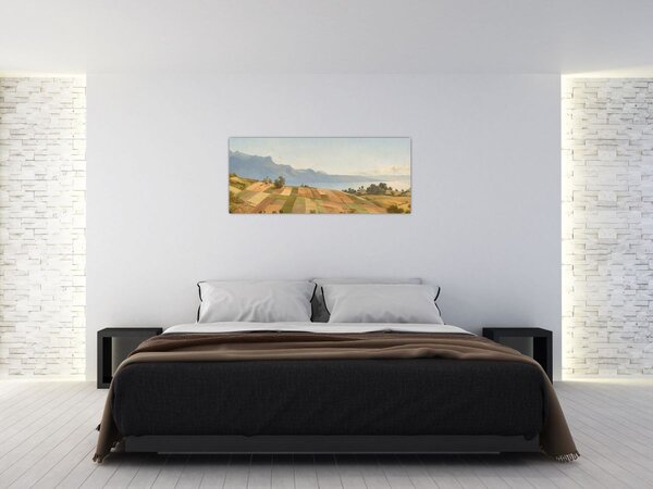 Slika - Alexandre Calame, Swiss Landscape, reprodukcije (120x50 cm)