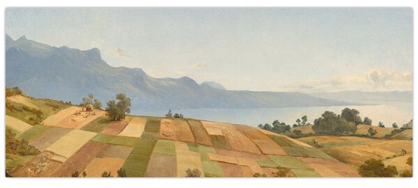 Slika - Alexandre Calame, Swiss Landscape, reprodukcije (120x50 cm)
