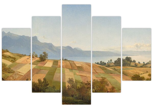 Slika - Alexandre Calame, Swiss Landscape, reprodukcije (150x105 cm)
