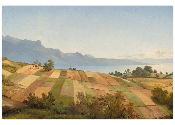 Slika - Alexandre Calame, Swiss Landscape, reprodukcije (90x60 cm)