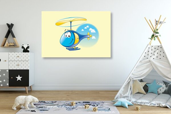 Slika helikopter u oblacima
