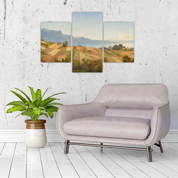 Slika - Alexandre Calame, Swiss Landscape, reprodukcije (90x60 cm)