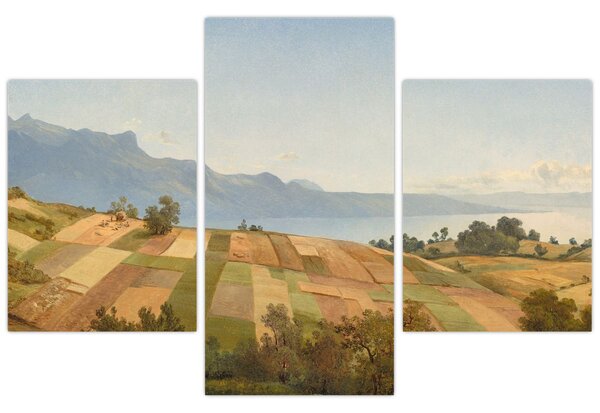 Slika - Alexandre Calame, Swiss Landscape, reprodukcije (90x60 cm)