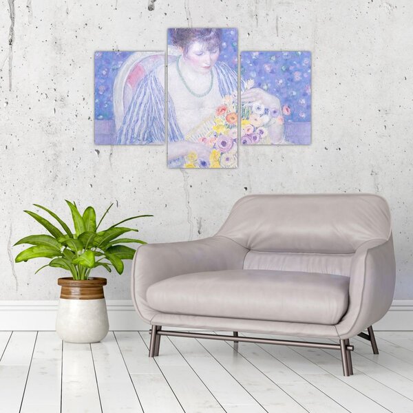 Slika - Frederick Carl Frieseke, The Basket of Flowers, reprodukcije (90x60 cm)