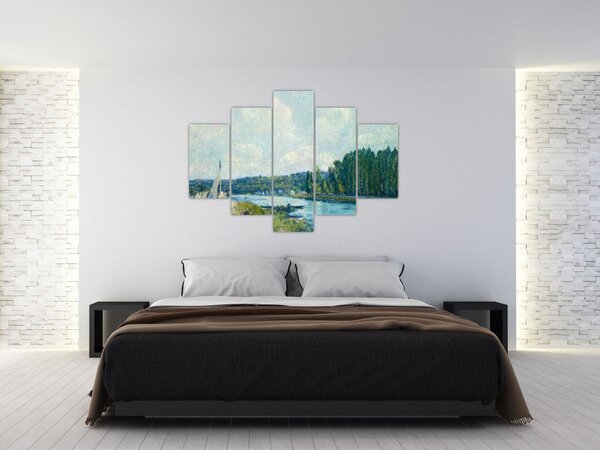Slika - Alfred Sisley, The Banks of the Oise, reprodukcije (150x105 cm)