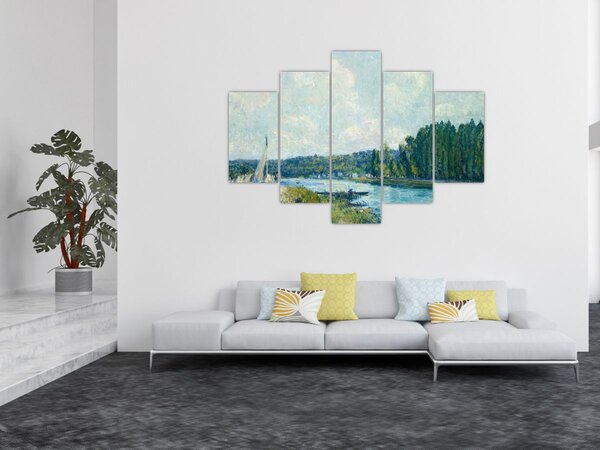 Slika - Alfred Sisley, The Banks of the Oise, reprodukcije (150x105 cm)