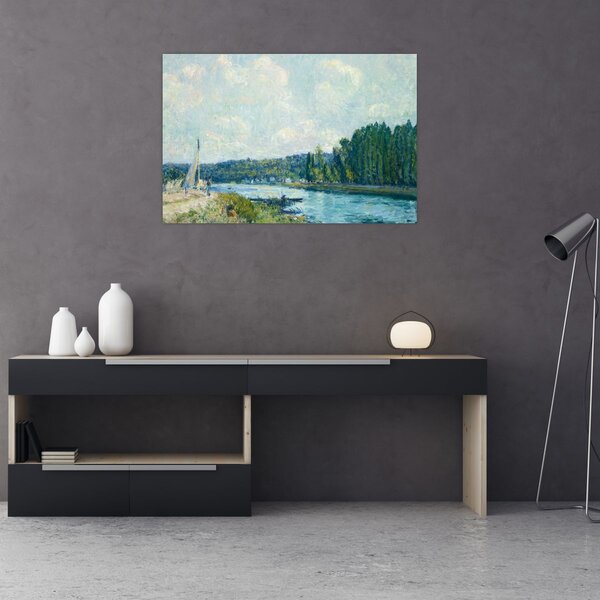 Slika - Alfred Sisley, The Banks of the Oise, reprodukcije (90x60 cm)