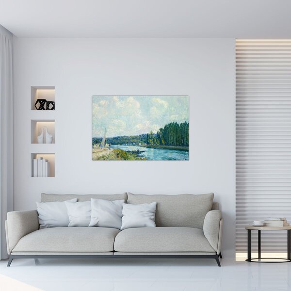 Slika - Alfred Sisley, The Banks of the Oise, reprodukcije (90x60 cm)