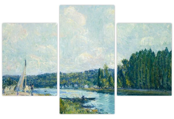 Slika - Alfred Sisley, The Banks of the Oise, reprodukcije (90x60 cm)