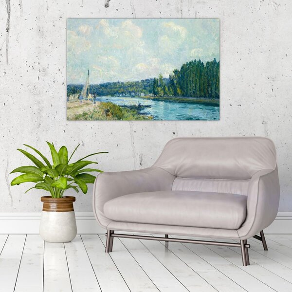 Slika - Alfred Sisley, The Banks of the Oise, reprodukcije (90x60 cm)