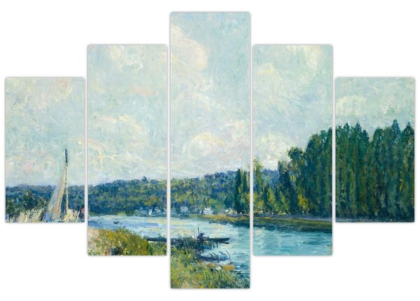 Slika - Alfred Sisley, The Banks of the Oise, reprodukcije (150x105 cm)