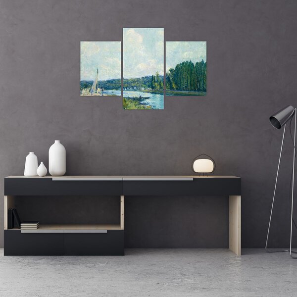 Slika - Alfred Sisley, The Banks of the Oise, reprodukcije (90x60 cm)