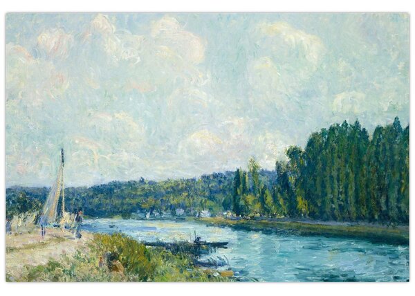 Slika - Alfred Sisley, The Banks of the Oise, reprodukcije (90x60 cm)
