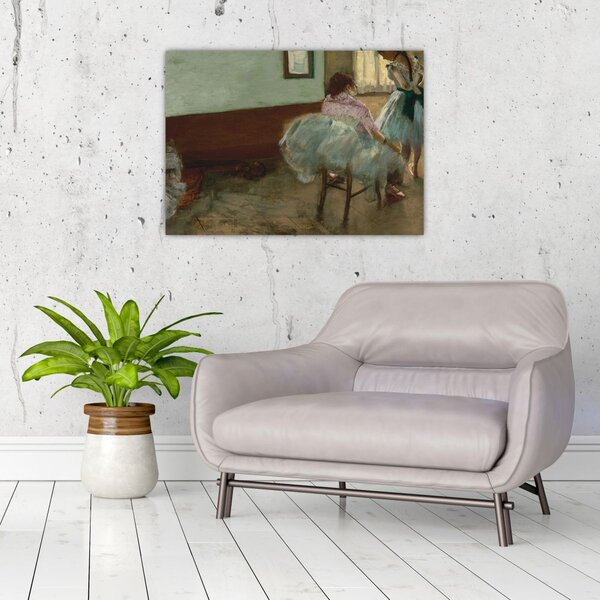 Staklena slika - Edgar Degas, The Dance Lesson, reprodukcije (70x50 cm)