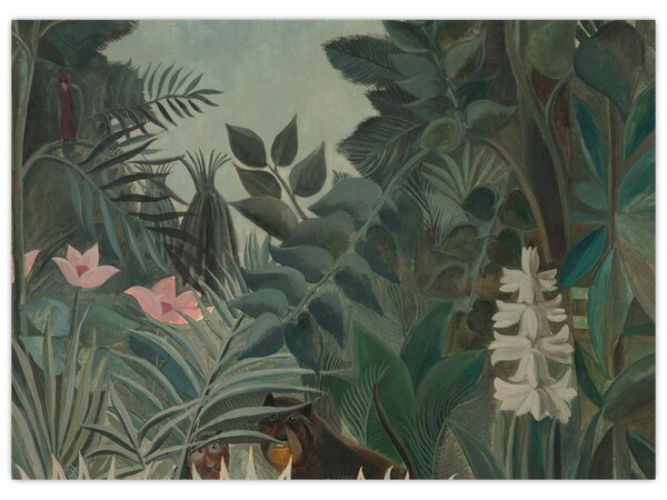 Slika - Henri Rousseau, The Equatorial Jungle, reprodukcije (70x50 cm)