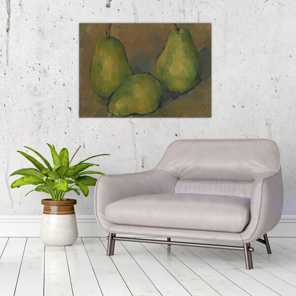 Slika - Paul Cézanne, Three Pears, reprodukcije (70x50 cm)