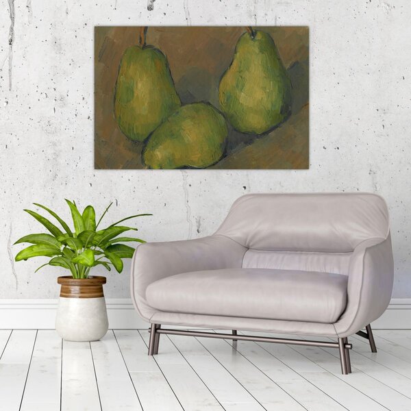 Slika - Paul Cézanne, Three Pears, reprodukcije (90x60 cm)
