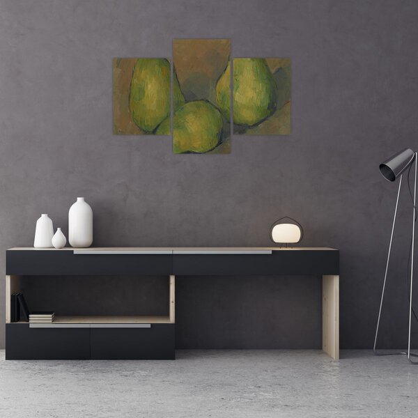 Slika - Paul Cézanne, Three Pears, reprodukcije (90x60 cm)