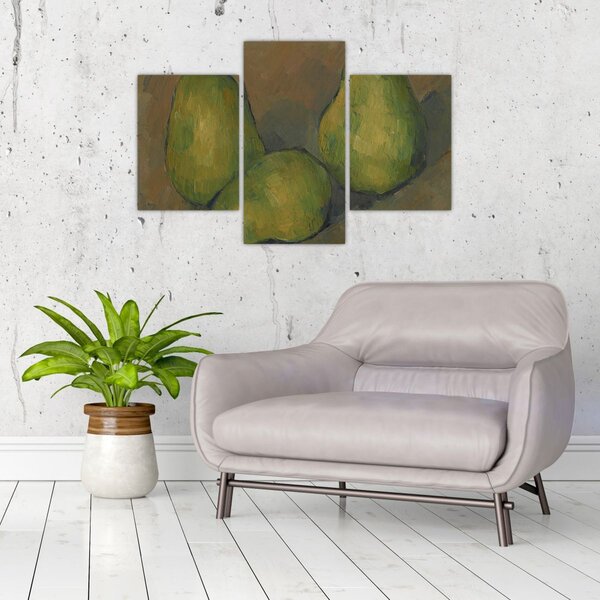 Slika - Paul Cézanne, Three Pears, reprodukcije (90x60 cm)