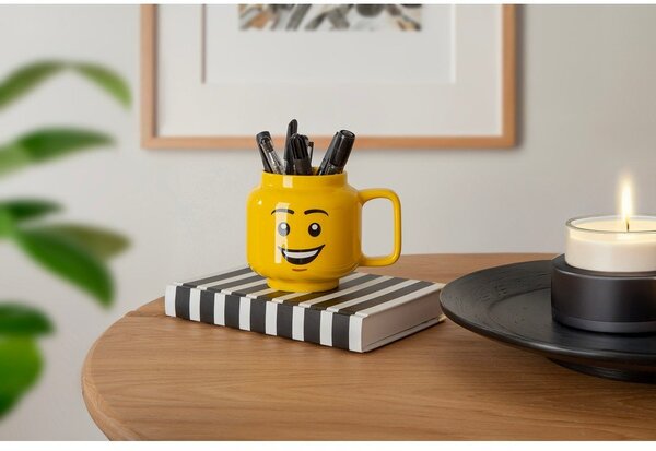 Žuta keramička dječja šalica 255 ml Head - LEGO®